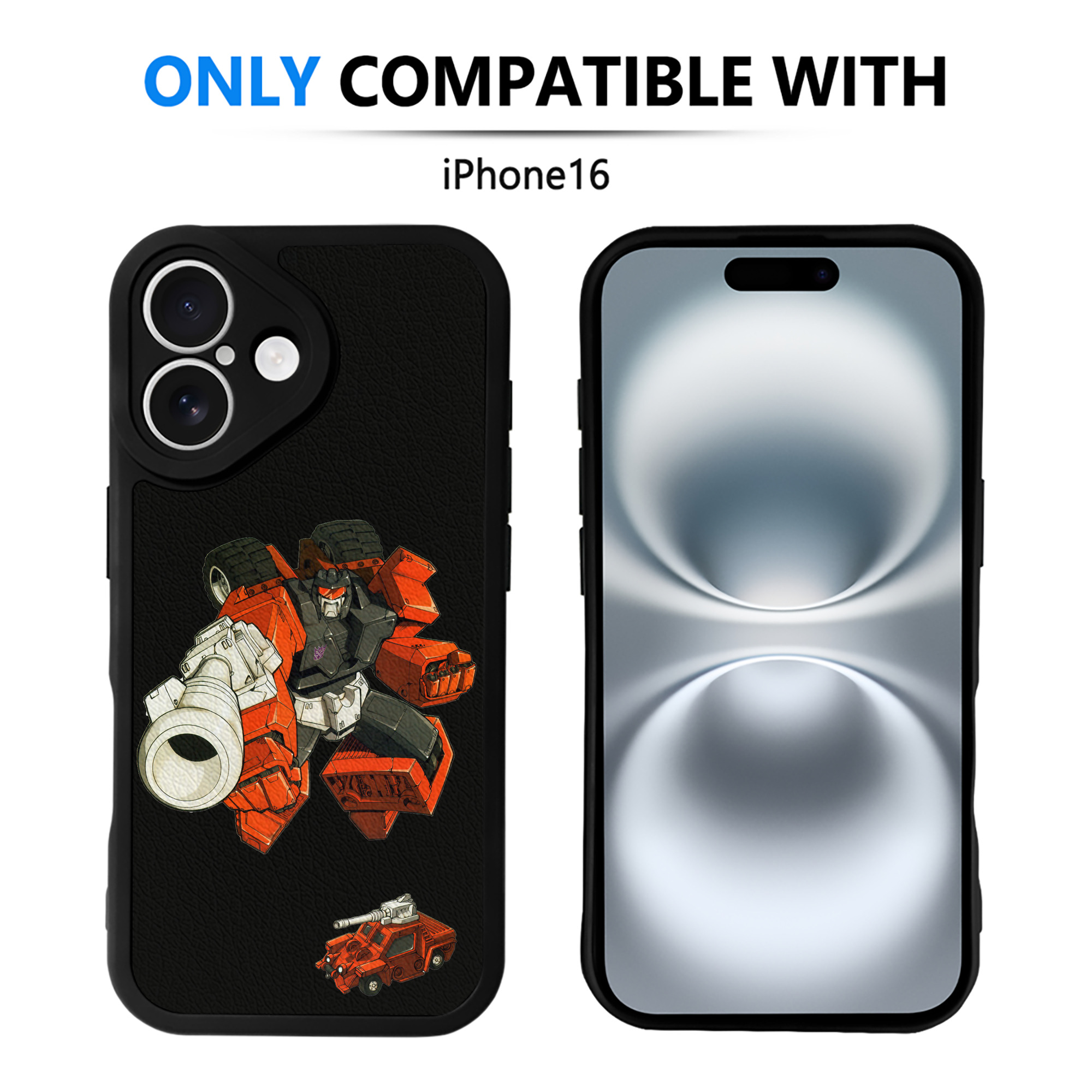 （画像用）  【iPhone 16シリーズ対応】シリコンスマホケース（レザー調） 材質：シリコン